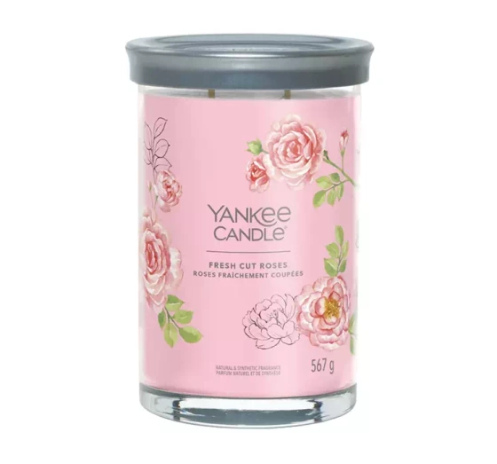 Yankee Candle Signature Tumbler duża świeca zapachowa Fresh Cut Roses 567 g