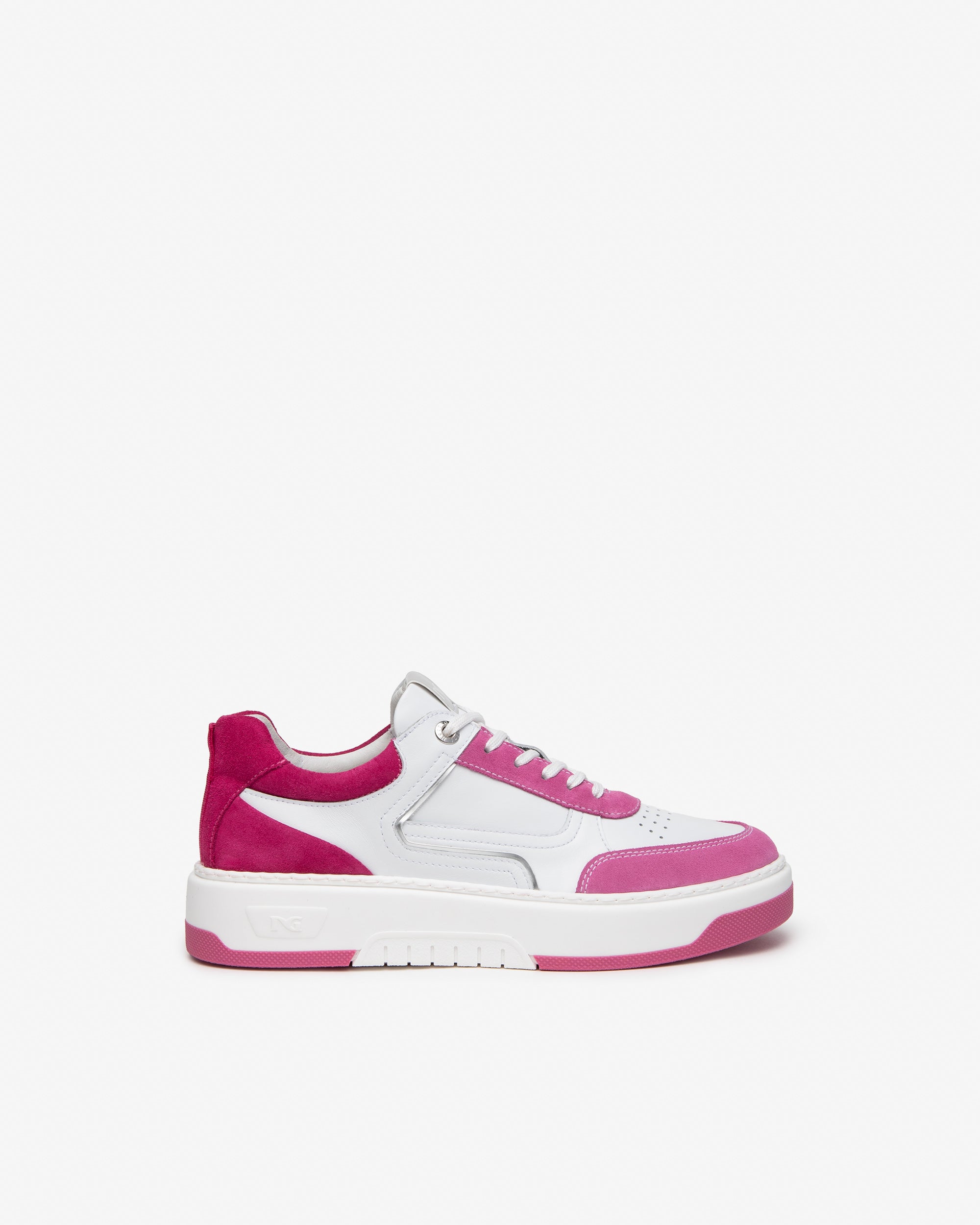 Damen-Sneaker aus Leder und Wildleder
