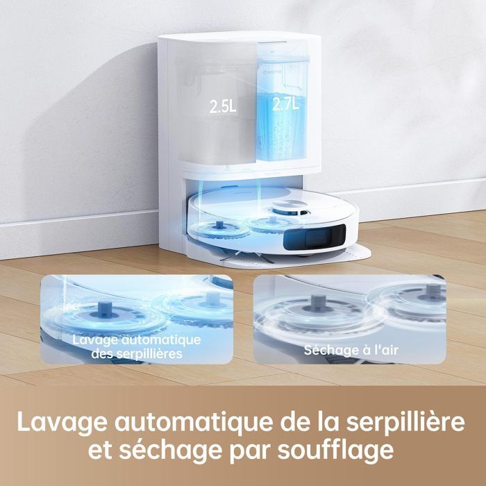 Dreame L10 Prime - Robot Vacuum Cleaner - 4000Pa - Automatic Cleaning LDS Navigation, 70%-79% New, B3