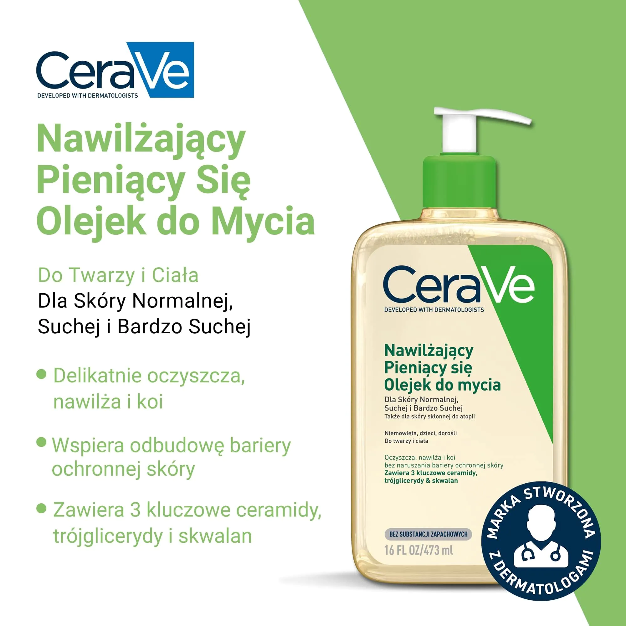 CeraVe Nawilżający olejek do mycia 473 ml