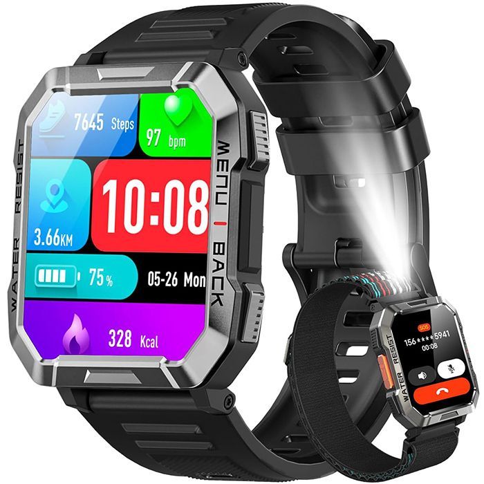 Reloj inteligente Blackview W60 para deportes, pantalla de 2,01