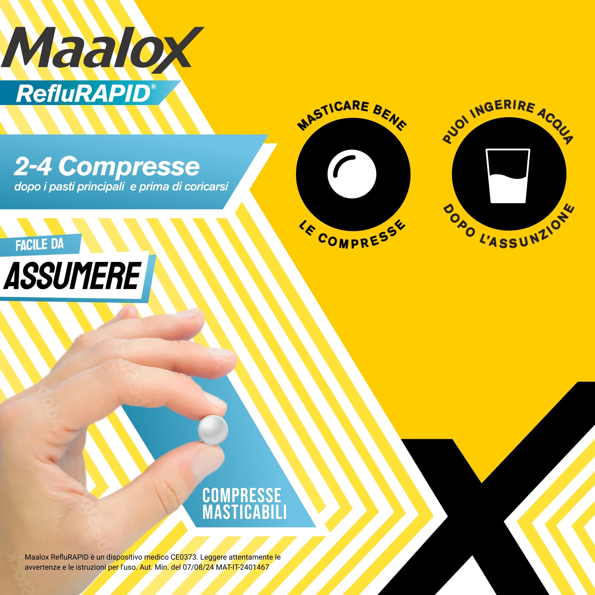 MAALOX Maalox Reflurapid 40 kauwtabletten voor reflux en brandend maagzuur
