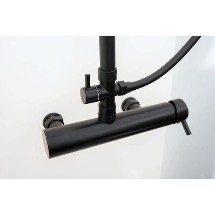Mampara de ducha GELCO 90x90x220 Estilo industrial Negro