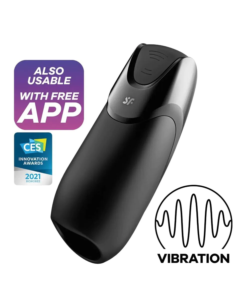 Satisfyer Men Vibration Connect App+ Black Masażer intymny