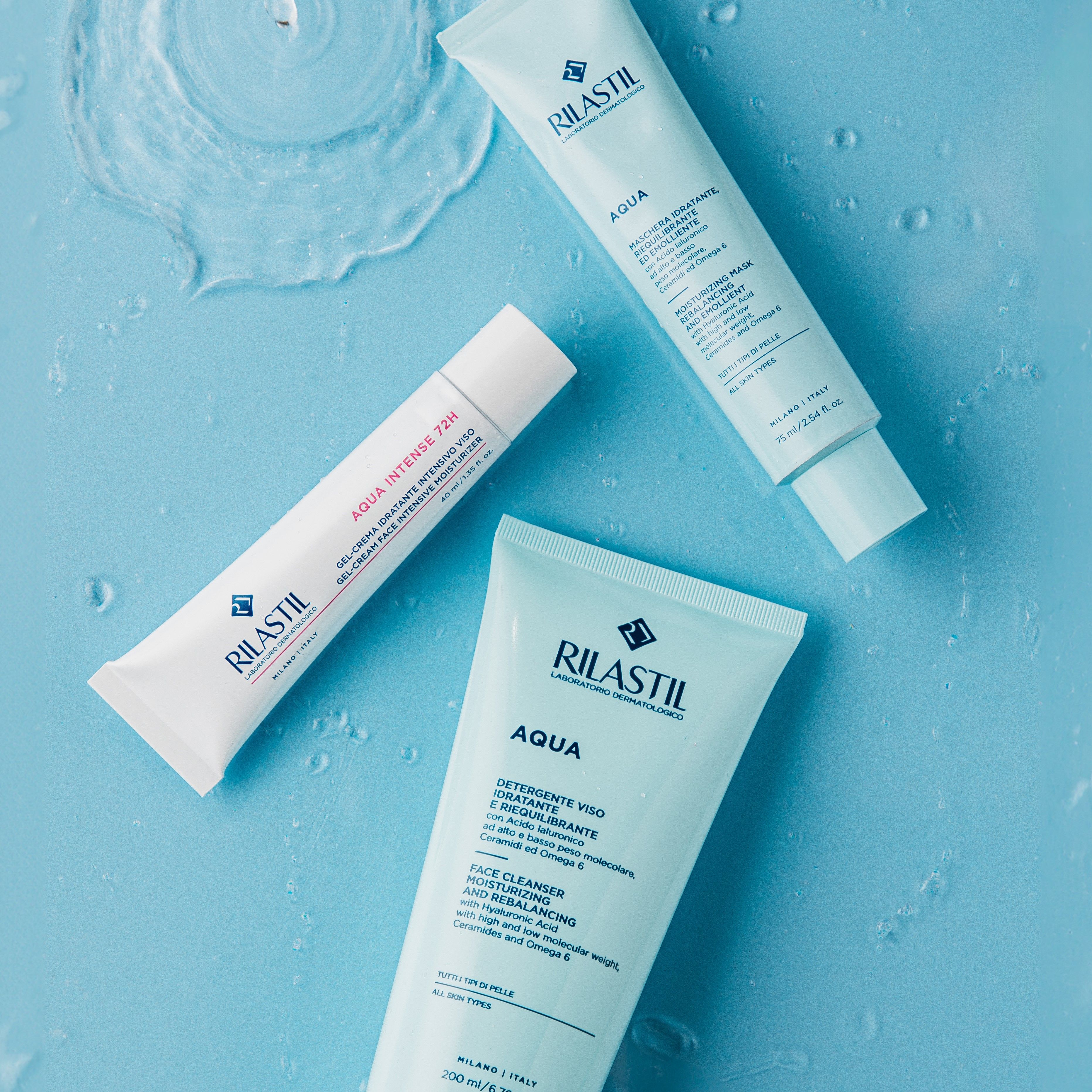 Aqua Intense 72H intensīvi mitrinošs želejkrēms Parafarmaceitisko sejas mitrinātāju klāsts