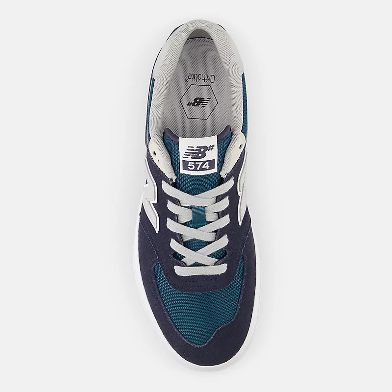 NB Numeric 574 Vulc herenschoenen – marineblauw met grijs