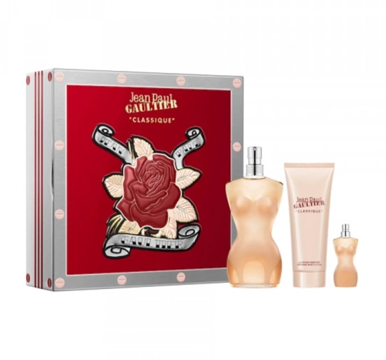 Jean Paul Gaultier Classique woda toaletowa spray 100 ml   6 ml   balsam do ciała 75 ml