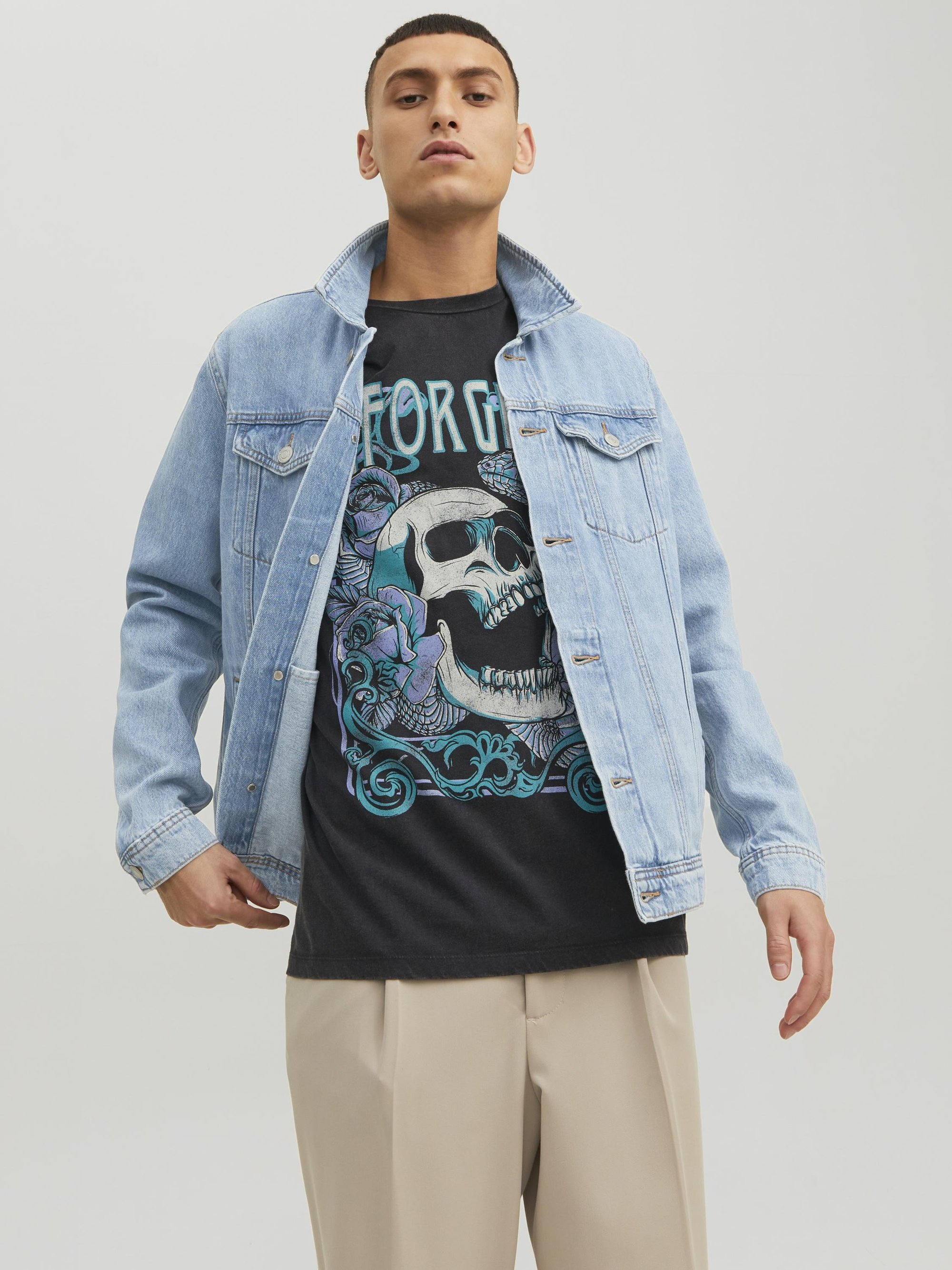 Giacca di jeans Jack & Jones JJJEAN JACKET - Giacca di jeans - denim blu