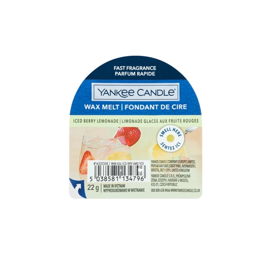 Yankee Candle wosk zapachowy do kominków Iced Berry Lemonade 22 g