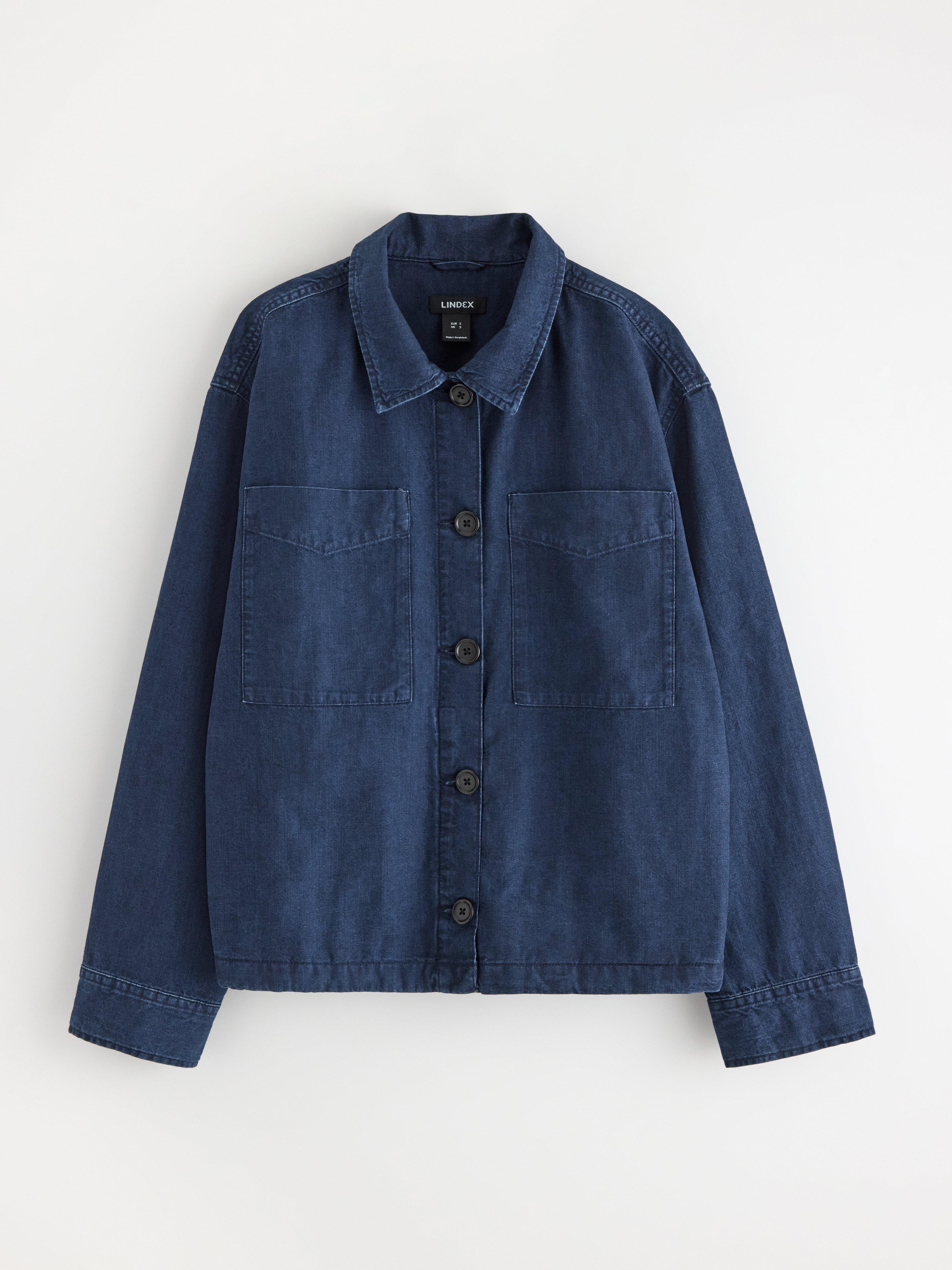 Camicia in denim blu