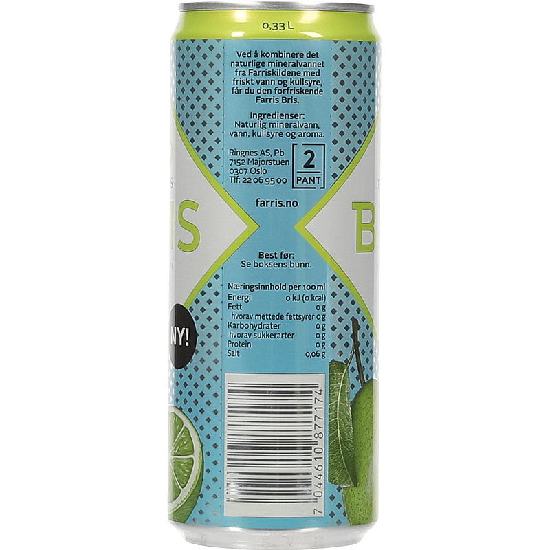 Farris Farris Bris 0,33 l box pear/lime