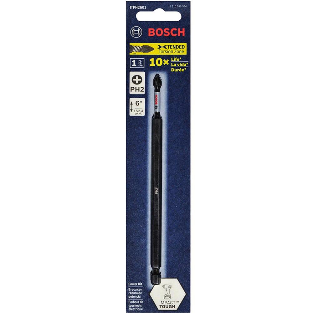 BOSCH PH2 x 150 mm Phillips-Schlagschrauberbits – IMPACT TOUGH