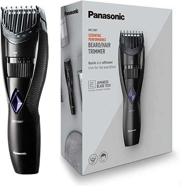 Panasonic ER-GB37 elektrisk skjeggtrimmer for menn, våt og tørr