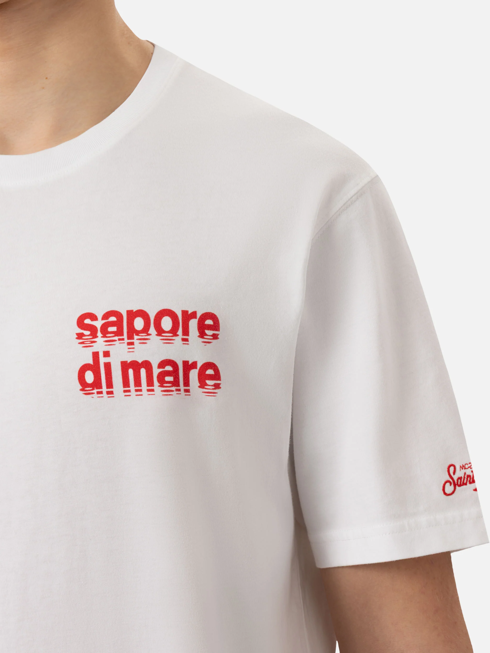 Heren katoenen T-shirt met opdruk van het 