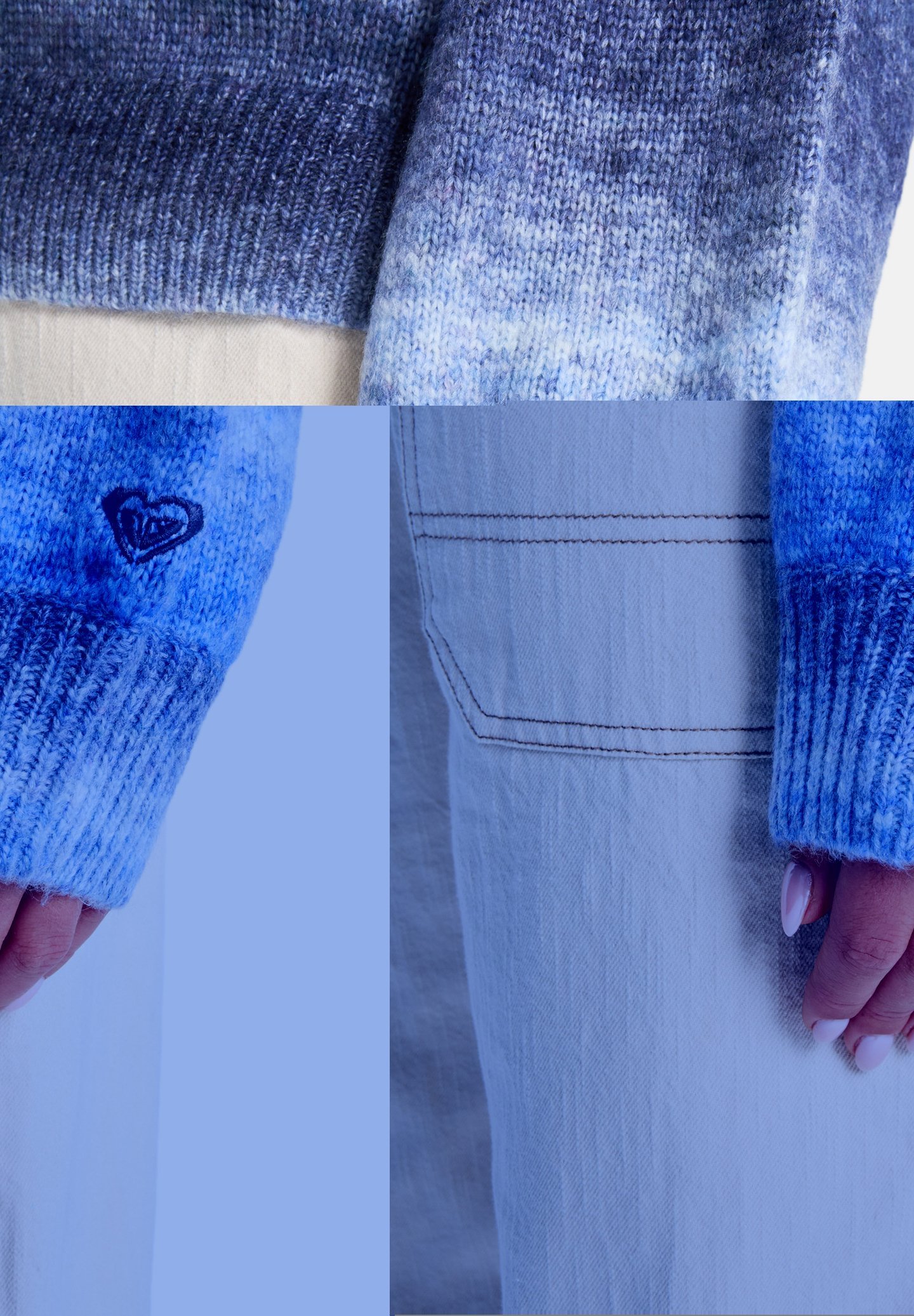 Roxy LOVE AGAIN - Jumper - blue blizzard