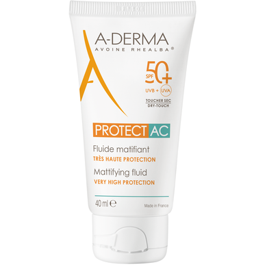 A-Derma Mattifying Fluid -aurinkovoide SPF50 40ml