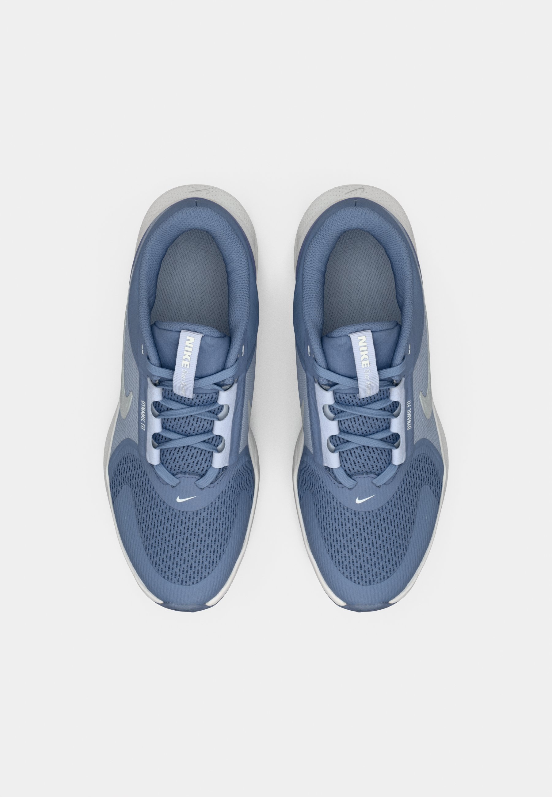 Nike Performance STAR RUNNER 5 UNISEX - Hardloopschoenen voor op de weg - wereld indigo/metallic zilver/ghost/platinakleurige tint