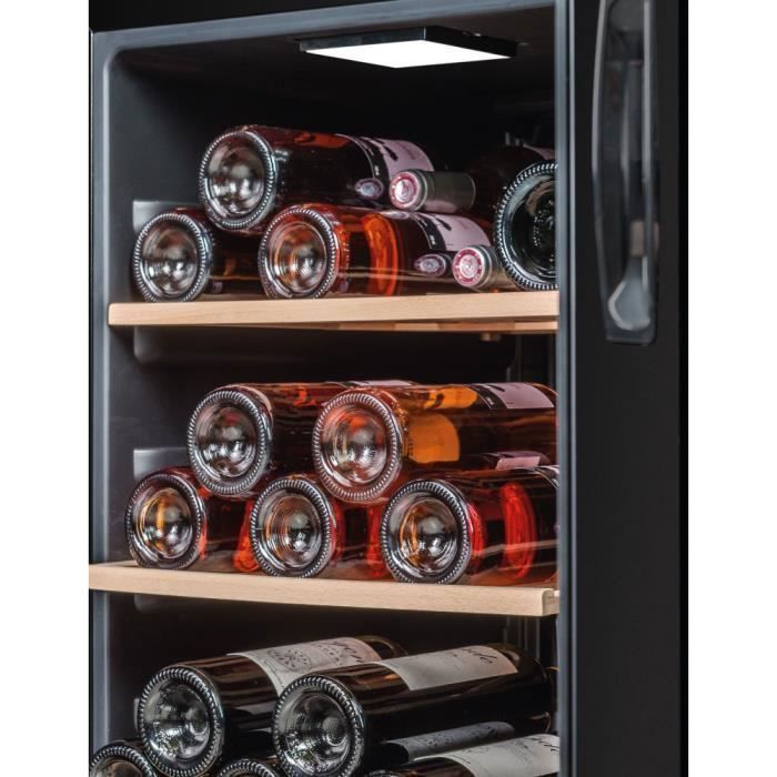 LS52BLACK – Wine cellar – La Sommelière – 52 bottles – 1 zone – 48.0 × 56.5 × 83.8 cm – Energy class F – 37 dB