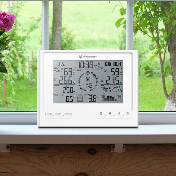 7-in-1 Wireless Weather Station ClimateScout, white