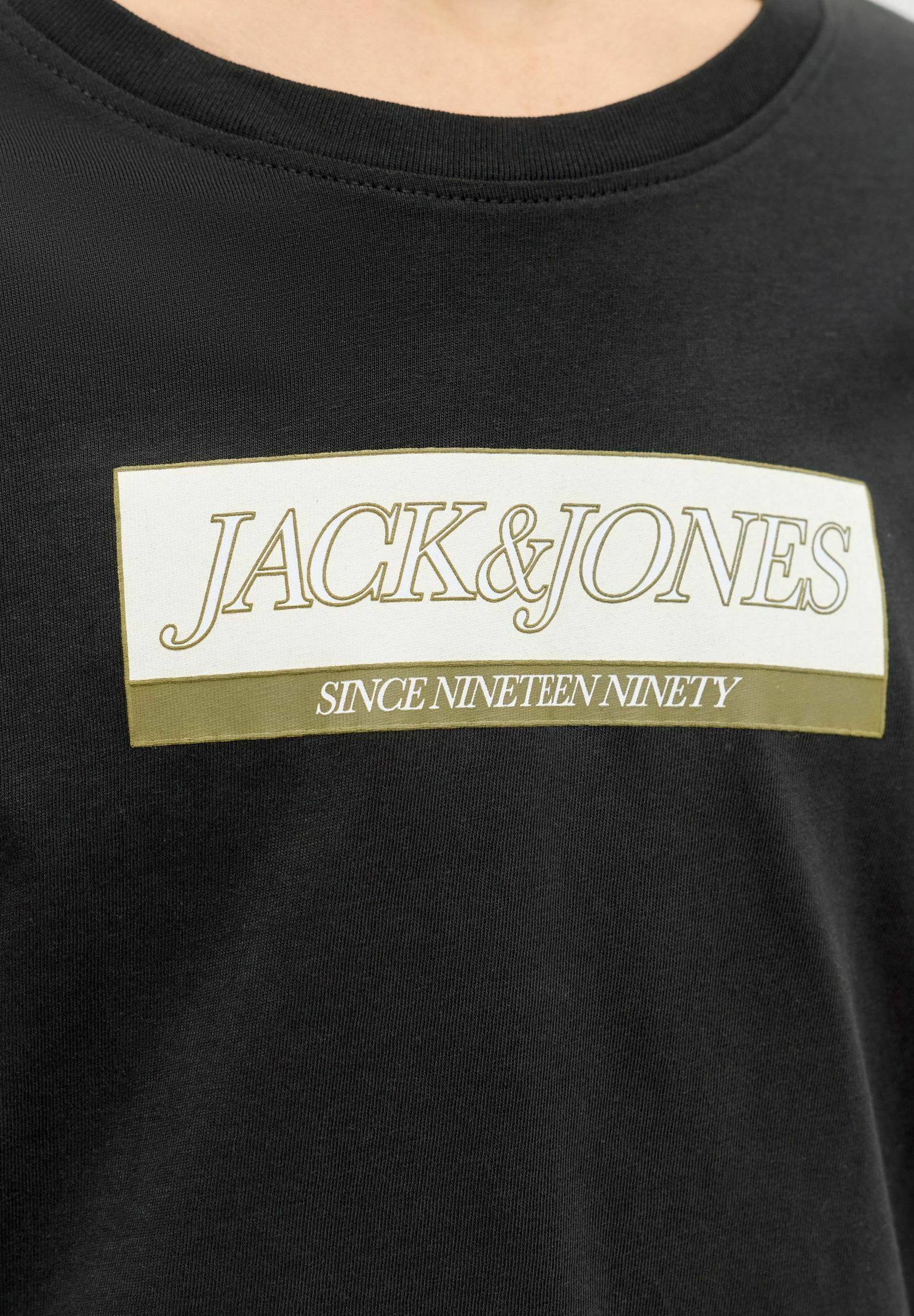 Jack & Jones Junior JORINWOOD BLOCK BRANDING T-shirt - Top met lange mouwen - zwart