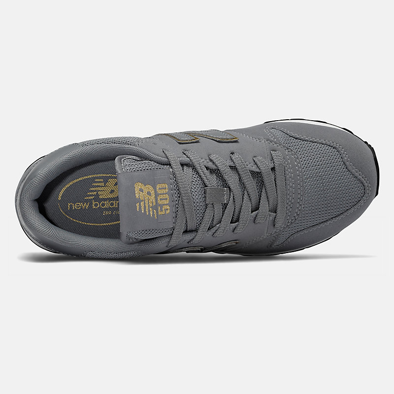 500 Classic für Damen – Grau mit Gold