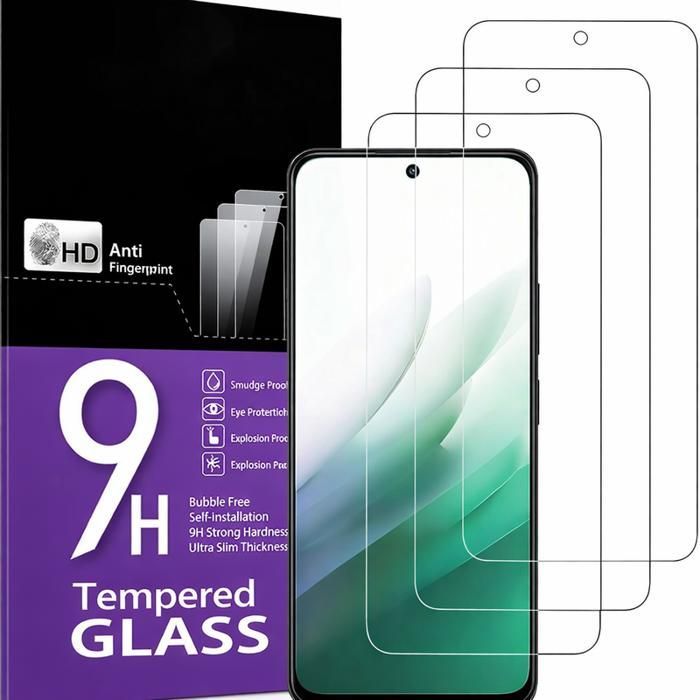 TECHTA 3-pack gehard glazen schermbeschermers voor Xiaomi Redmi 15 4G/5G, POCO M7 4G, M7 Plus 5G – 9H hardheid, krasbestendig, bubbelvrij