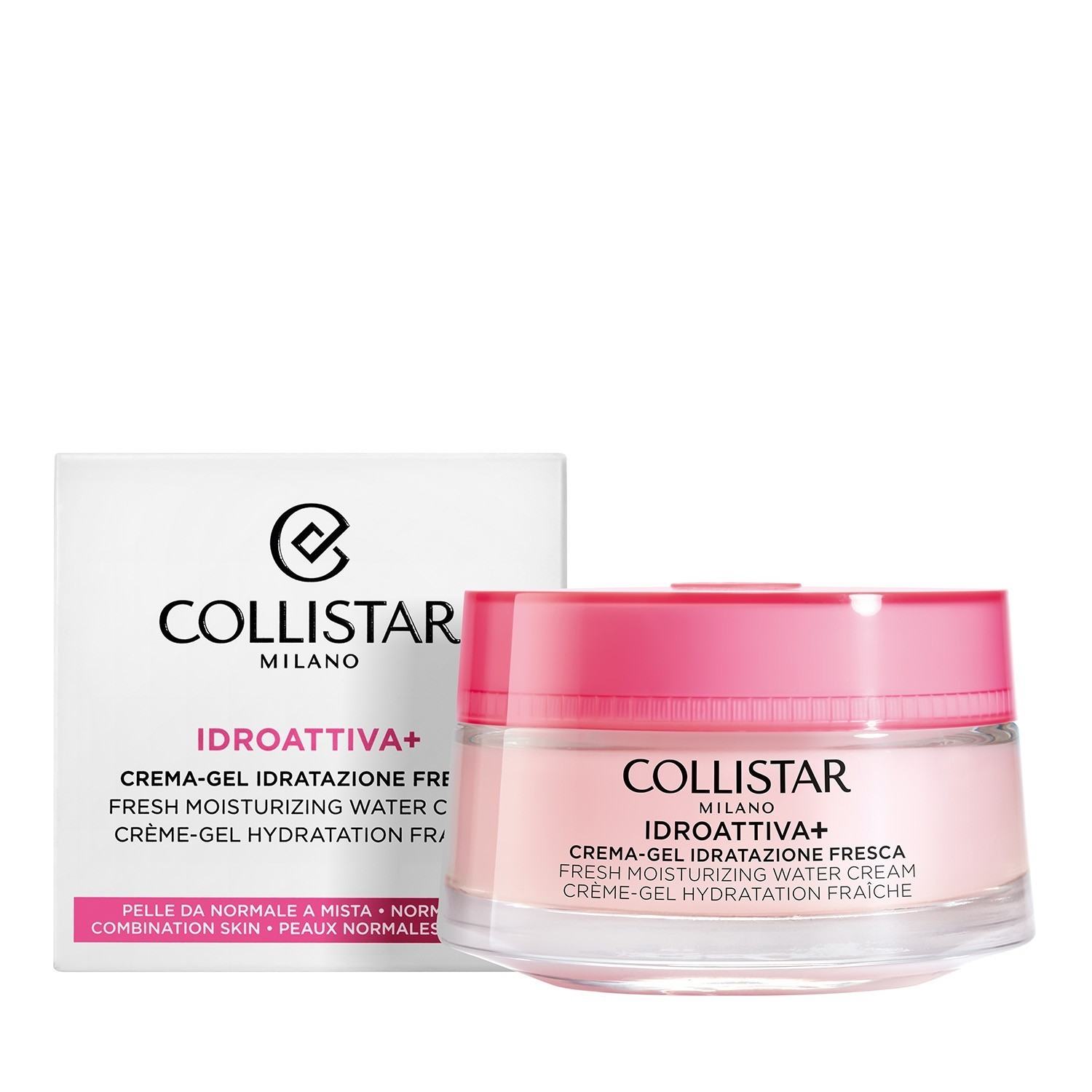 „Collistar IDROATTIVA+“ gaivinantis drėkinamasis vandens kremas veido gelis – 50 ml