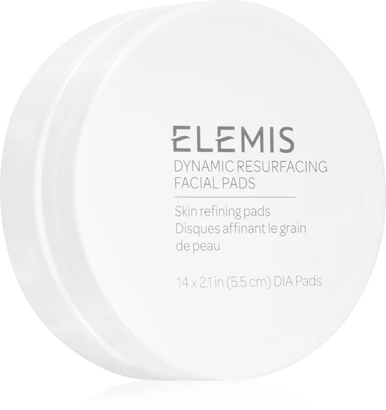 Discos faciais esfoliantes Elemis Dynamic Resurfacing para iluminar e suavizar a pele.