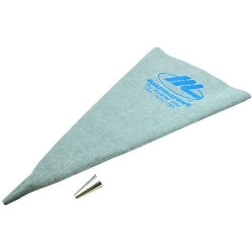 Bolsa de vinilo para mortero Marshalltown, puntiaguda, herramienta de albañilería, dimensiones: 305 x 610 mm, gris - GB692