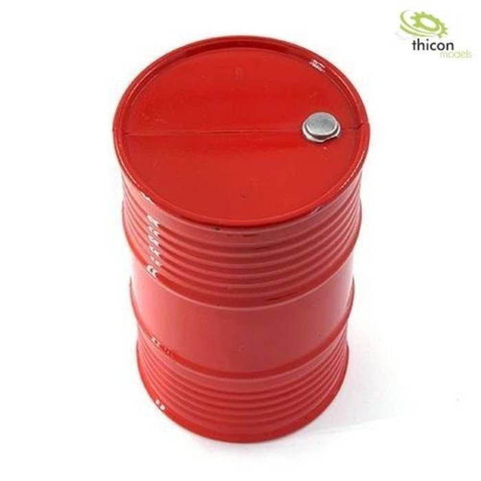 Fût d'essence - THICON MODELS - 20010 - 1:10 - Rouge - Ø 60 mm, Hauteur 96 mm