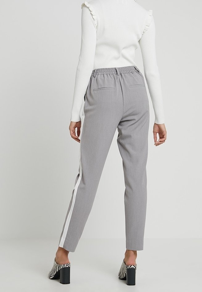 ALLEEN Broek - gemêleerd lichtgrijs