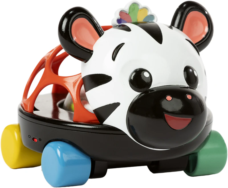 Carrinho curioso Baby Einstein Zen the Zebra™ com chocalho