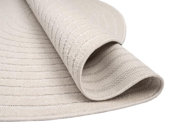 Tapis de Salon Moderne - THE CARPET - Santo Plus - Crème - Rond 120 cm