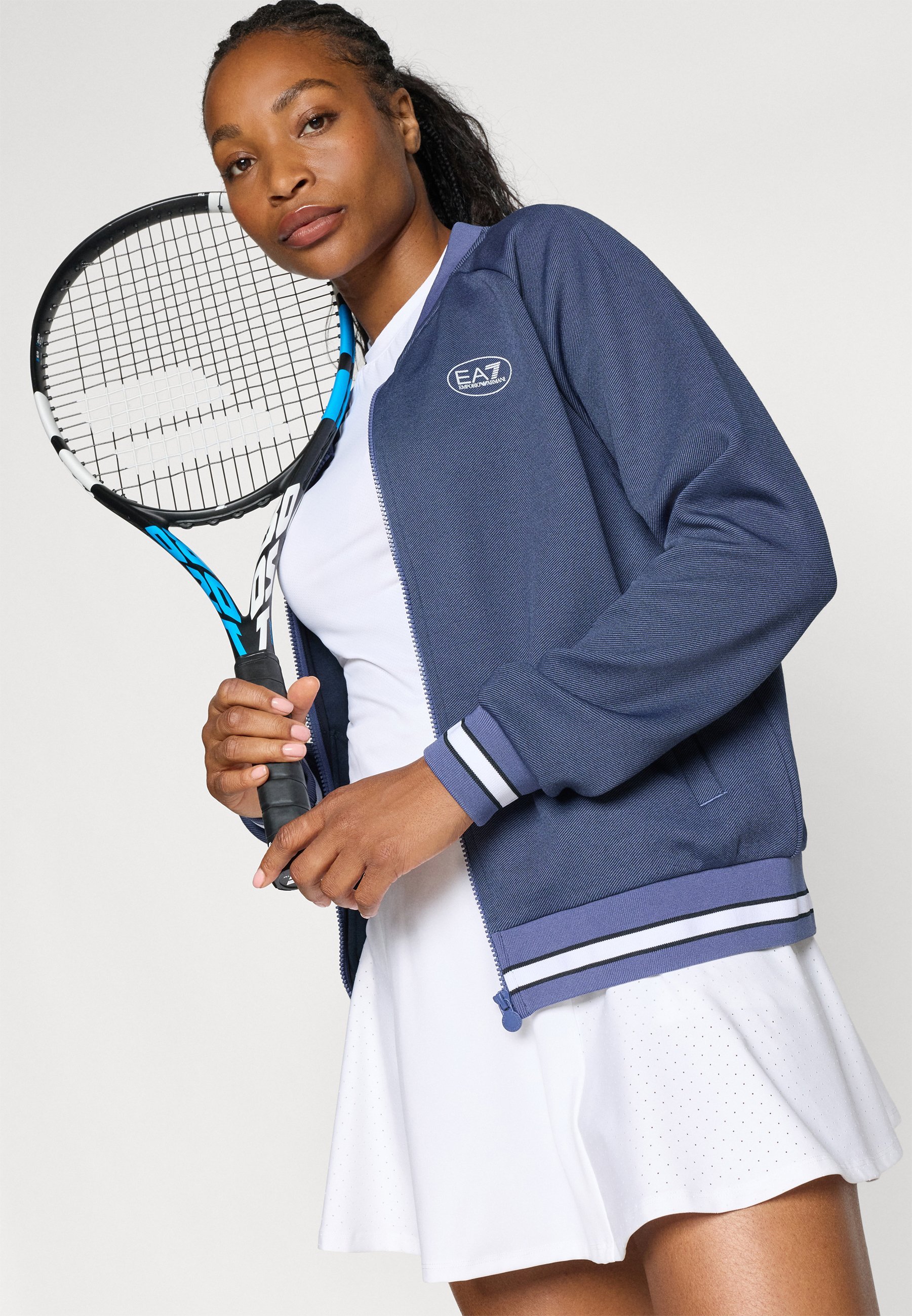 EA7 Emporio Armani TENNIS CLUB TRACKTOP - Trainingsjack - Sky Captain