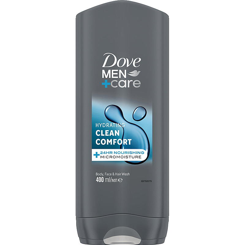 Jabón de ducha Dove 400 ml Cuidado masculino Puro confort