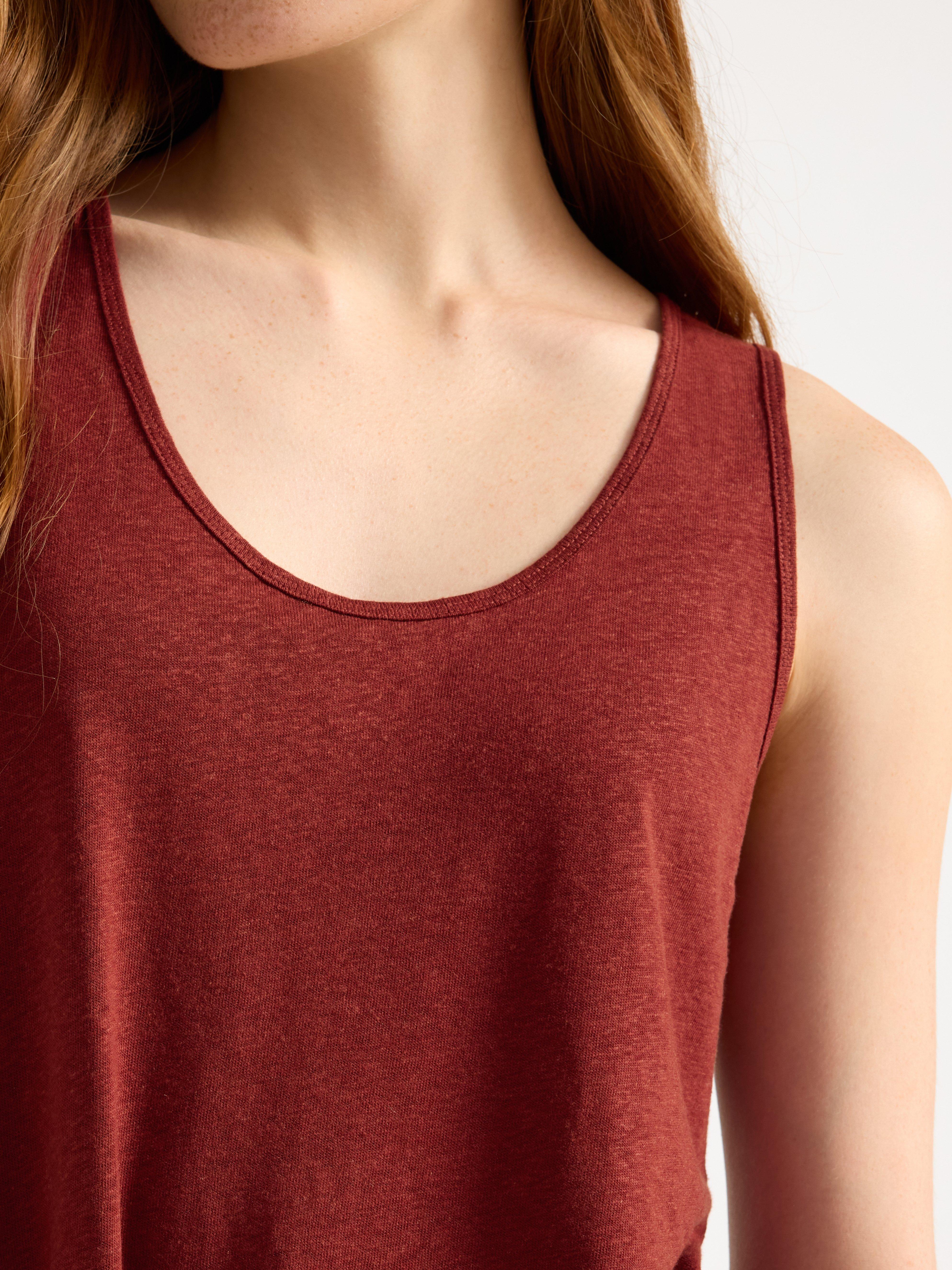 Lin i linblanding Dusty Red