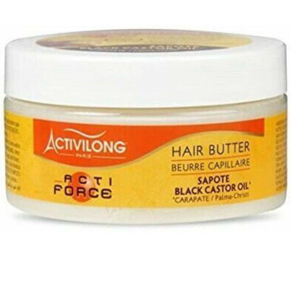 Burro per capelli all'olio di ricino nero Actilong Acti Force