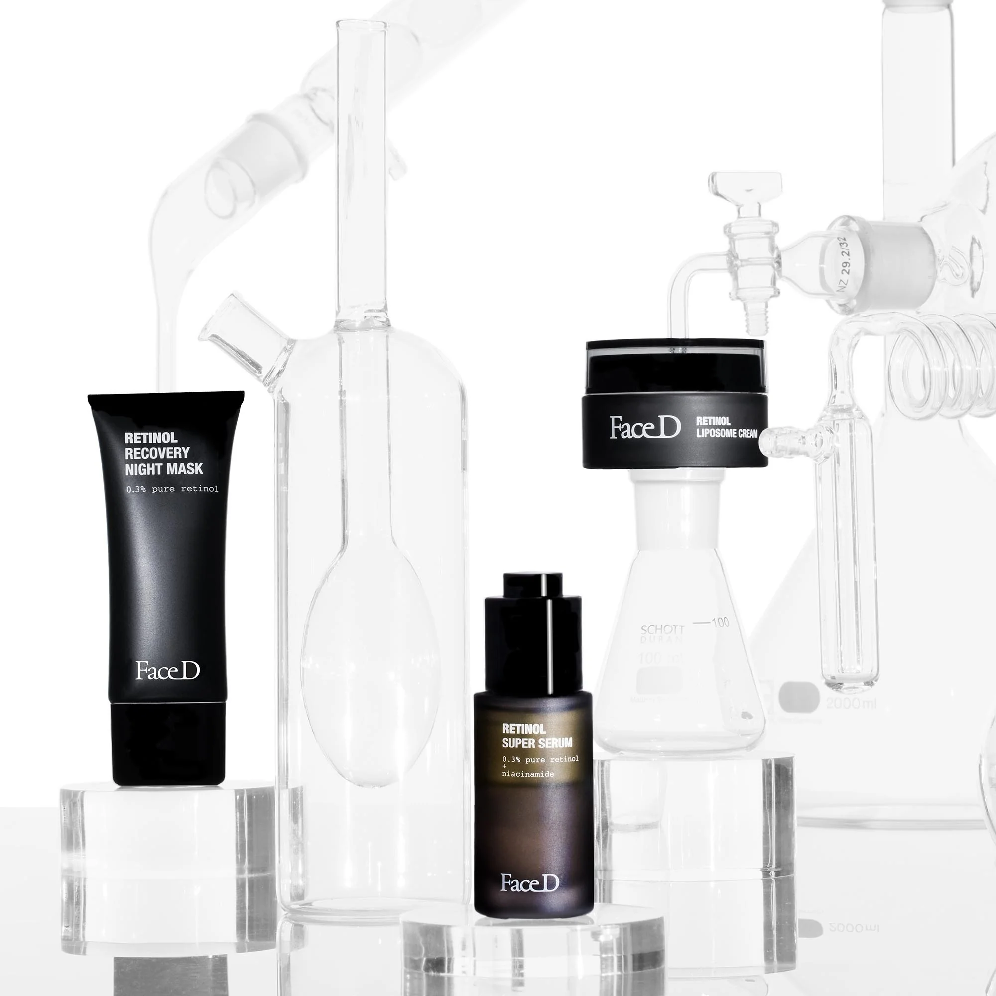 Retinol Maschera Ristrutturante Notturna di Retinolo - Trattamento Riparatore, Tratt.viso notte antirughe, Maschera Anti-età viso
