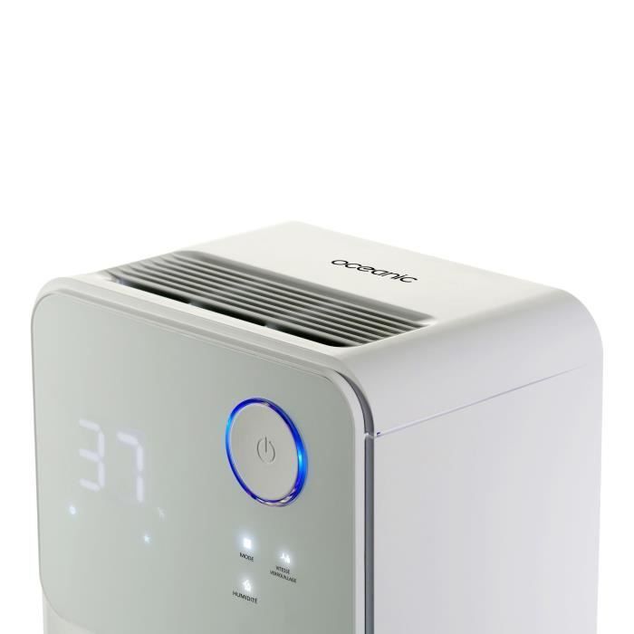 Deshumidificador eléctrico OCEANIC - Extracción de 12 litros/día - Función de secado de ropa - Pantalla LED