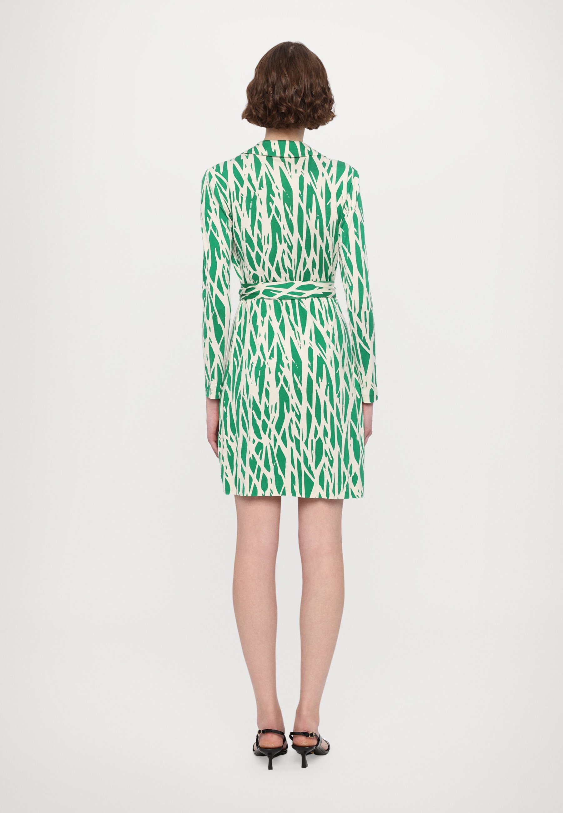 Diane von Furstenberg JEANNE WRAP DRESS - Dagjurk - takgroen