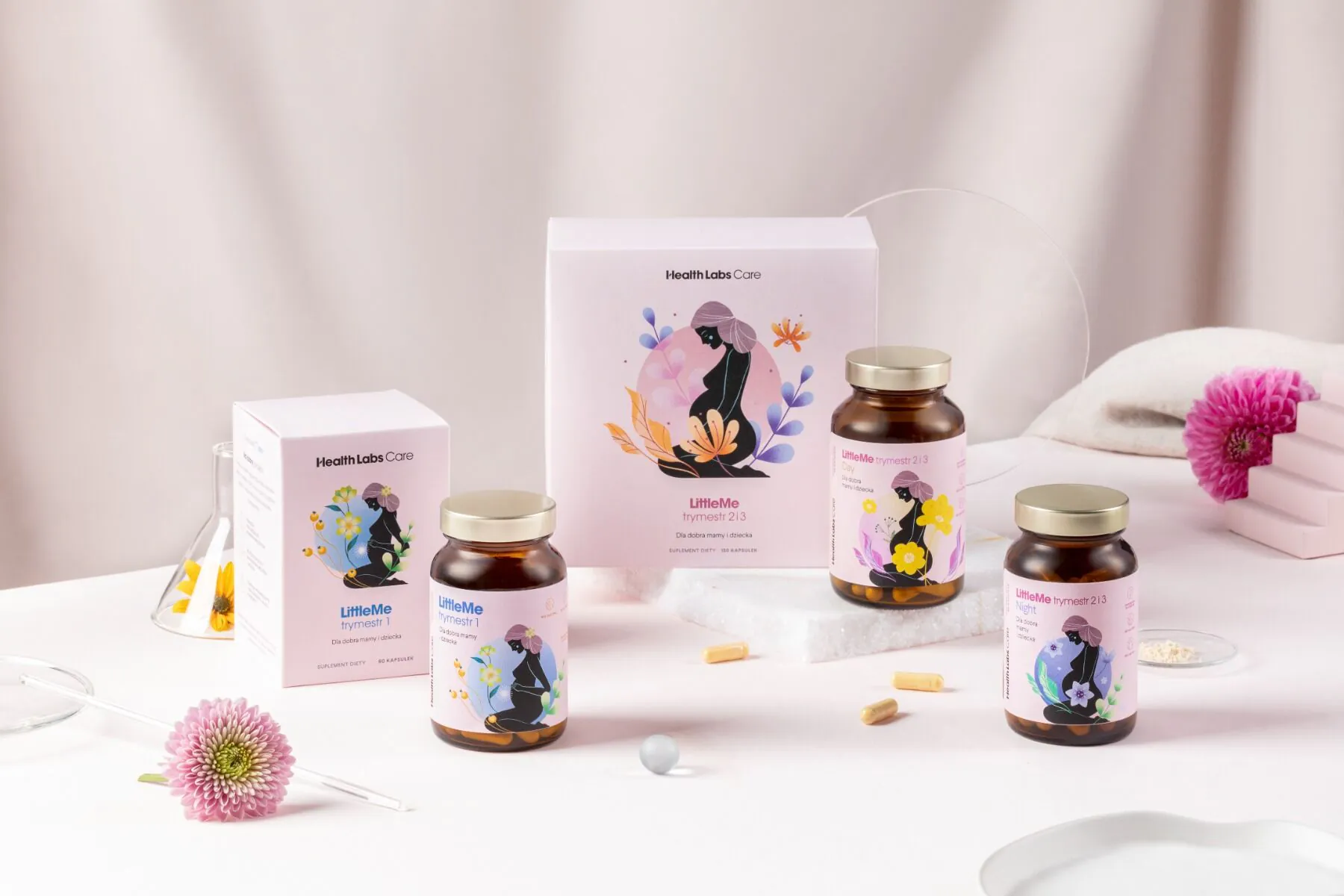 Health Labs Care LittleMe Trymestr 2 i 3 Suplement diety dla kobiet w ciąży Kapsułki