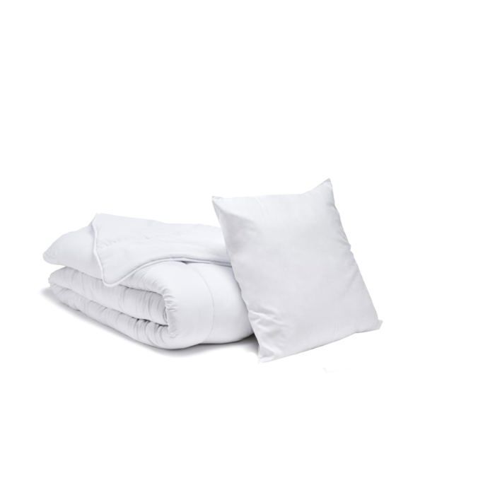 Pack económico: Edredón de peso medio 140x200 cm + 1 almohada suave 60x60 cm - Para cama individual - BLUE CALIN