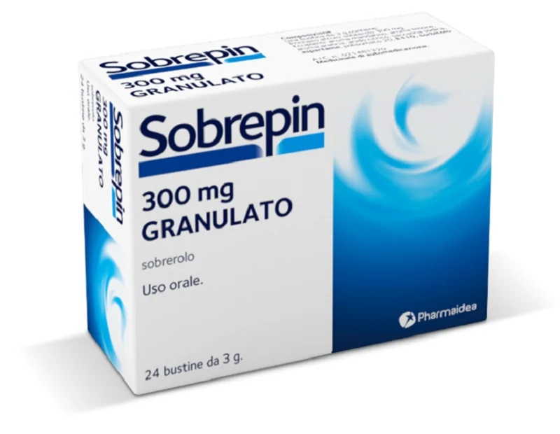 SOBREPIN Sobrepin gránulos mucolíticos para la tos 24 sobres 300 mg para la tos