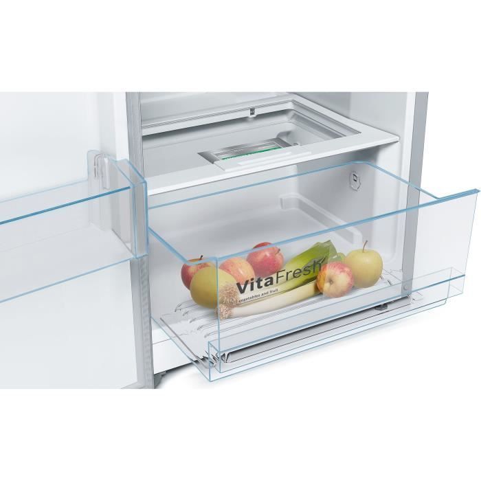 Frigorífico independiente - BOSCH KSV33LEP SER4 - 1 puerta - 324 L - 176 x 60 x 65 cm (alto x ancho x profundidad) - Acero inoxidable