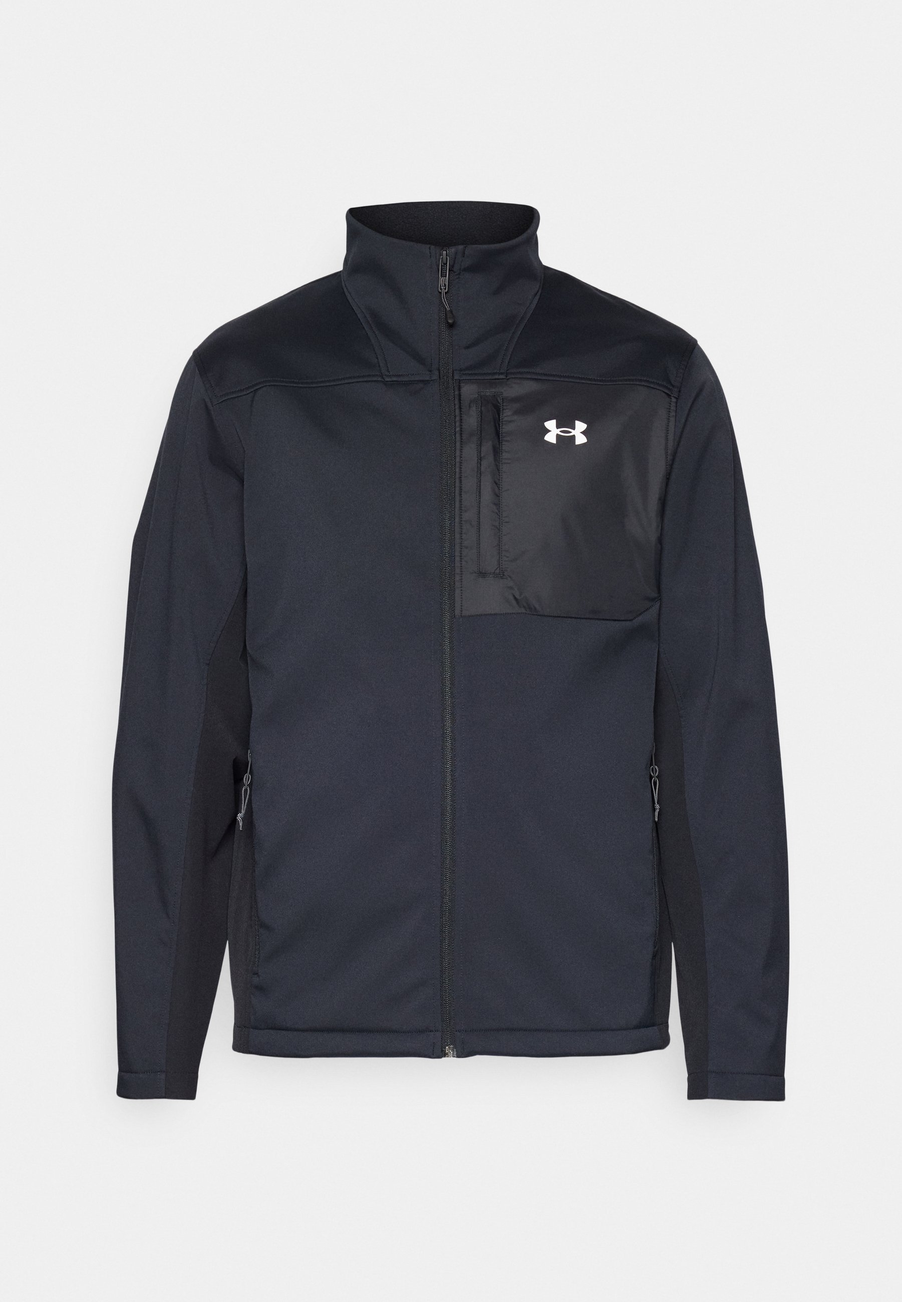 Under Armour SHIELD JACKET - Softshelljack - zwart/wit