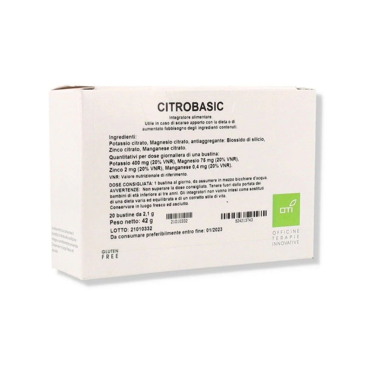 OTI Citrobasic 20 sachets Équilibre acido-basique