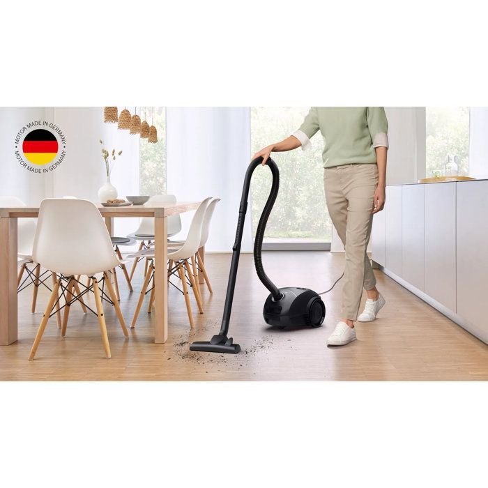 Aspiradora cilíndrica con bolsa - BOSCH BGLS2BA1H Serie 2 - 600 W - Capacidad de bolsa de 3,5 L - Microfiltro lavable