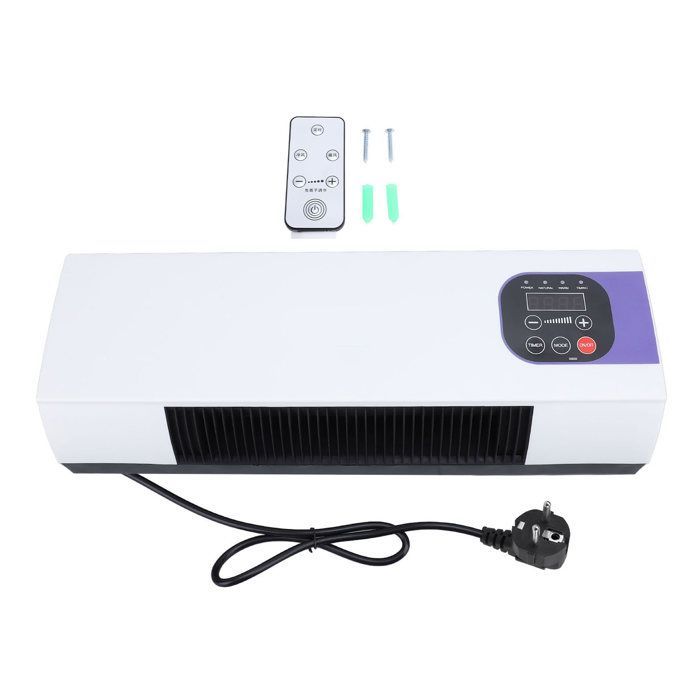 Calefactor eléctrico de baño OMABETA, calefactor mural de doble función, calefactor fijo para bricolaje, enchufe europeo de 220 V.
