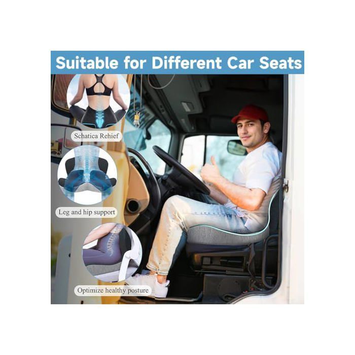 Cojines de asiento de espuma viscoelástica para camioneros y oficinistas.