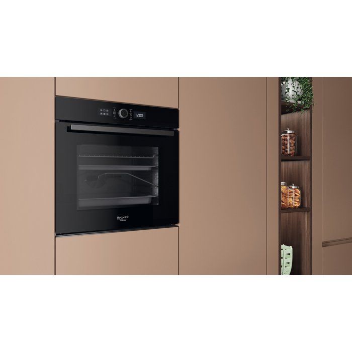 Forno da incasso - Pulizia pirolitica - HOTPOINT - HA4S80PM0BA - Nero - Porta fredda - 73 L - 59,5 x 56,4 x 59,5 cm